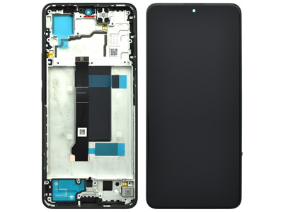 [XRN13PDSO] Xiaomi Redmi Note 13 Pro 5G LCD + Touch screen + Frame + Tasti Laterali + Altoparlante Midnight Black (ECOSTORE)