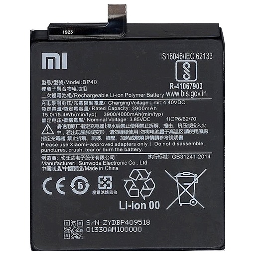 [XMM9TPBTO] Xiaomi MI 9T PRO BATTERIA ORIGINALE