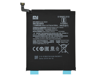 [XR0N5ABTO] Xiaomi REDMI NOTE 5A BATTERIA ORIGINALE