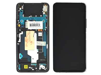 [ASZS67DSO] Asus Zenfone 7 Vers.ZS670KS LCD + Touchscreen + Frame + Tasti Laterali Aurora Black (ECOSTORE)