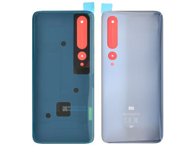 [XM0M10BCO] Xiaomi MI 10 5G Cover Batteria + Adesivi Twilight Grey (ECOSTORE)