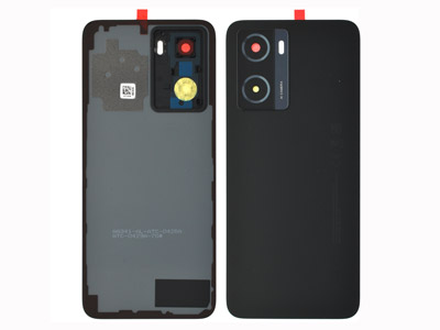 [OP0A57BCO] Oppo A57 Cover Batteria + Vetrino Camera + Adesivi Black