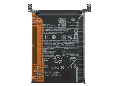 [XMRN12P5BTO] Xiaomi REDMI NOTE 12 PRO 5G BATTERIA ORIGINALE(ECO STORE)