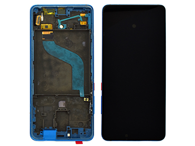 [XM0M9TDSC] Xiaomi MI 9T Lcd + Touch Screen + Frame + Tasti Laterali Blu