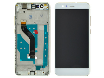 [HWP10LDSC] Huawei P10 Lite Lcd + Touch Screen + Frame + Tasti Laterali White