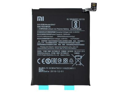 [XMMA2LBTO] Xiaomi MI A2 LITE BATTERIA ORIGINALE