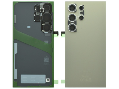 [SGS24UBCGO] Samsung GALAXY S24 ULTRA Cover Batteria + Vetrino Camera + Adesivi Titanium Gray