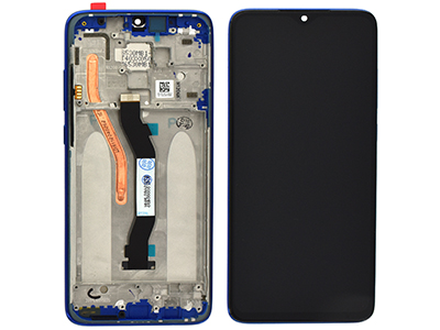 [XR0N8PDSBC] Xiaomi REDMI NOTE 8 PRO Lcd + Touch screen + Frame + Tasti Laterali Blu