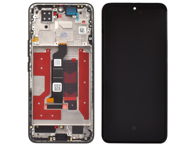 [HN200DSNC] Honor 200 Lcd + Touch Screen + Frame + Tasti Laterali Black