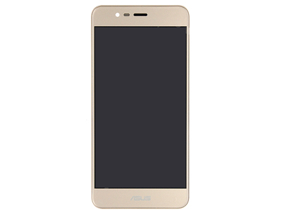 [AS0Z3MDSO] Asus ZENFONE 3 MAX VERS. ZC520TL LCD + Touchscreen + Frame + Switch Tasti Laterali + Altoparlante Oro (ECOSTORE)
