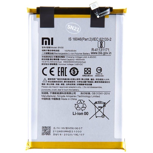[XR009CBTO] Xiaomi Redmi 9C BATTERIA ORIGINALE
