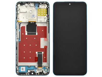[HWHX8ADSCC] Huawei HONOR X8A Lcd + Touchscreen + Frame + Tasti Volume Cyan Lake