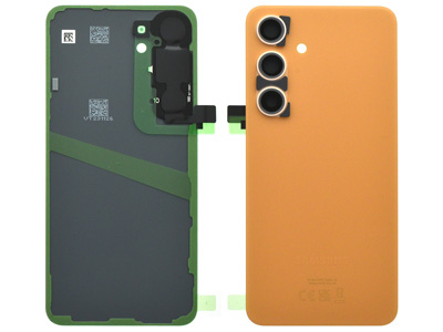 [SGS245BCO] Samsung GALAXY S24 5G Cover Batteria + Vetrino Camera + Adesivi Sandstone Orange