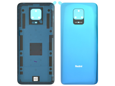 [XR0N9PBCBO] Xiaomi Redmi Note 9 Pro Cover Batteria + Adesivi Blue