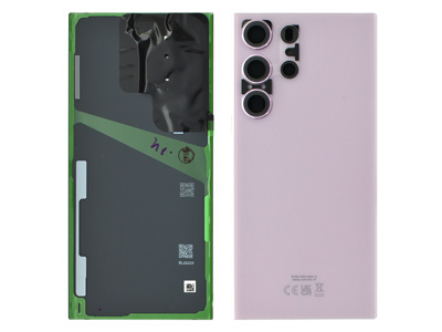 [SGS23UBCLO] Samsung GALAXY S23 ULTRA Cover Batteria + Vetrino Camera + Adesivi Lavender