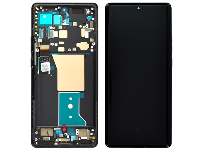 [MTE40PDSC] Motorola Edge 40 Pro LCD + Touch Screen + Frame + Tasti Laterali Interstellar Black ( ECOSTORE)