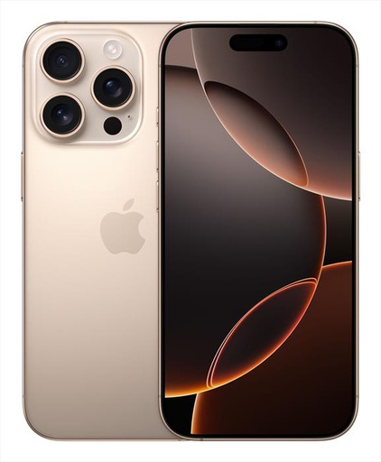 [APPIP16PR128TTNSBB22] Apple iPhone 16 Pro (128 GB) Titanio Sabbia - Grado Estetico: Ottimo - Batteria Oltre 85%