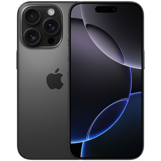 [APPIP16PR128TTNNR32] Apple iPhone 16 Pro (128 GB) Titanio Nero - Grado Estetico: Buono - Batteria Oltre 85%