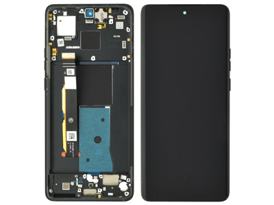[MTME40DSO] Motorola MOTOROLA EDGE 40 LCD + Touch Screen + Frame + Tasti Laterali + Altoparlante Eclipse Black ( ECOSTORE)