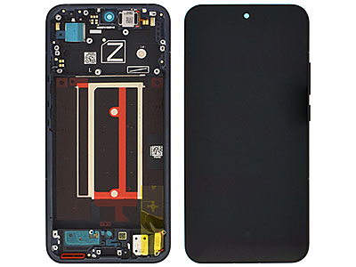 [OPR135DSO] Oppo RENO 13 5G Lcd + Touch Screen + Frame + Tasti laterali Luminous Blue