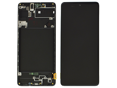 [SGA710DSON] Samsung Galaxy A71 Service Pack LCD + Touchscreen + Frame Nero GH82 - 22152A