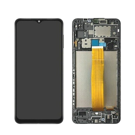 [SGA127DSON] Samsung Galaxy A12 (A127) Service Pack LCD + Touchscreen + Frame + Batteria + Suoneria + Altoparlante - Nero GH82 - 26486A