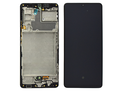 [SG0A42DSON] Samsung Galaxy A42 5G Service Pack LCD + Touchscreen + Altoparlante Nero GH82 - 24376A