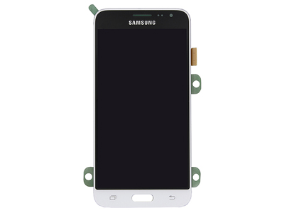 [SGJ316DSOB] Samsung Galaxy J3 2016 - LCD + Touchscreen Bianco Originale  (ECOSTORE)