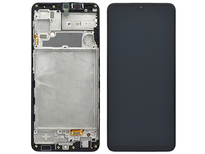 [SG0A22DSON] Samsung Galaxy A22  LCD + Touchscreen + Frame Nero (ECOSTORE)