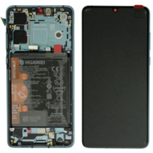 [HW0P30DPOB] Huawei P30 LCD + Touch screen + Frame + Tasti Laterali Blu - 02354HRH ( ECOSTORE)