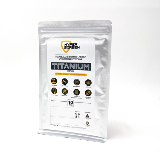 [PLXHSTITAN10] HyperScreen - Pellicola Pack 10 Titanium